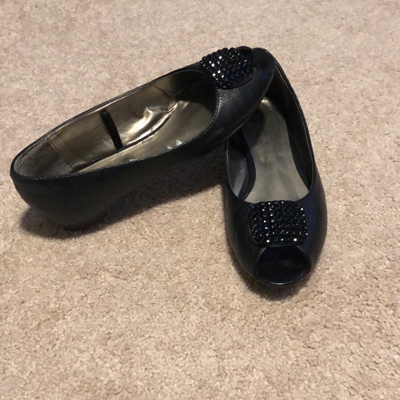 Madeline Stuart Shoes - Peep Toe Wedge Shoes
